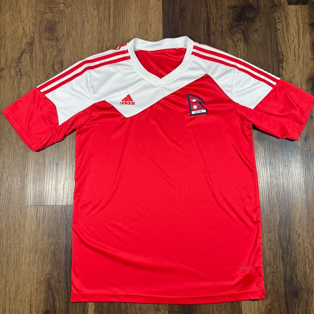 Adidas Nepal National Football Team Shirt Mens Size Medium Soccer Jersey